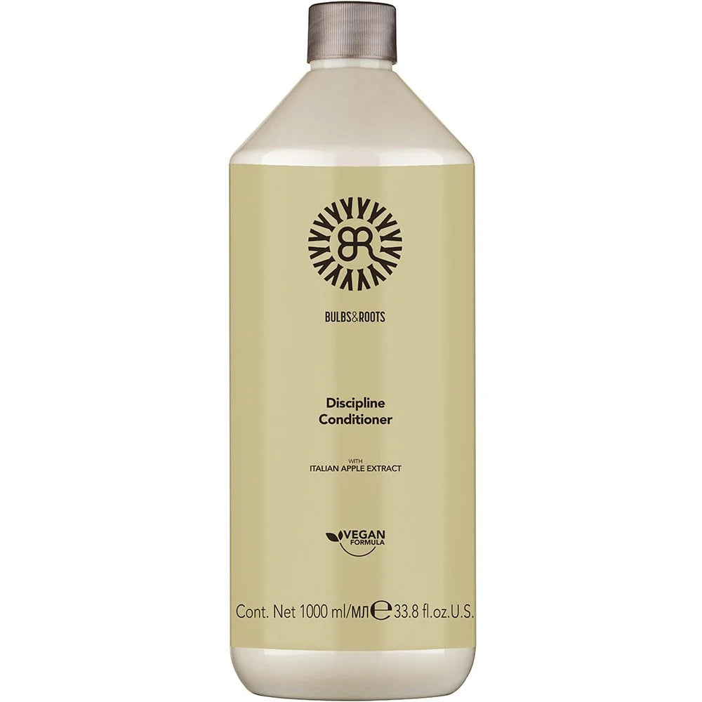 Hair conditioner bottle, beige, 1.0L, screw cap