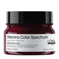 Hair mask jar with burgundy lid, L'Oreal Professionnel Vitamino Color Spectrum, 250 ml