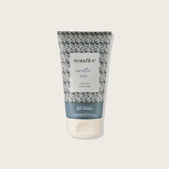 Violet ice mask 150 ml tube with silver geometric pattern and blue label