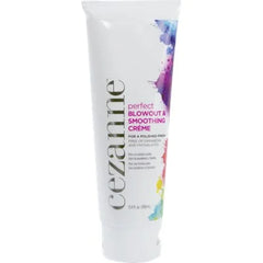 Cezanne smoothing blowout creme tube, white with colorful floral label