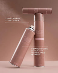 NAK fixation finishing spray aerosol can set, rose-gold bottles with caps