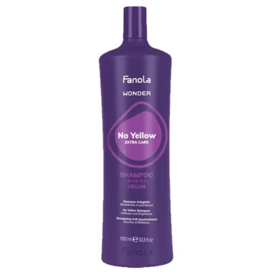 Fanola Wonder No Yellow Extra Care Shampoo 1L - Kess Hair and Beauty