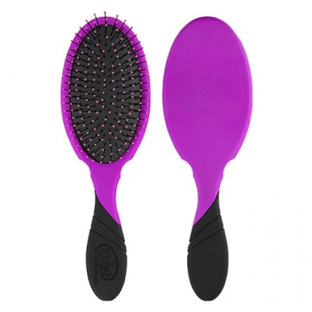 WetBrush Pro detangling hair brush, purple oval pad with black handle