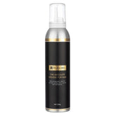 Hair mousse bottle with gold label and pump, 220g