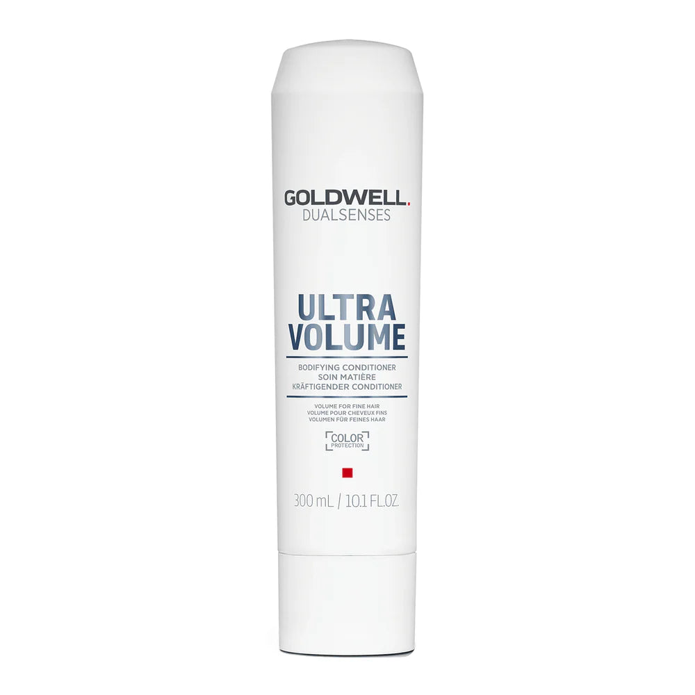 Goldwell Dualsenses Ultra Volume bodifying conditioner bottle, 300 ml, front label