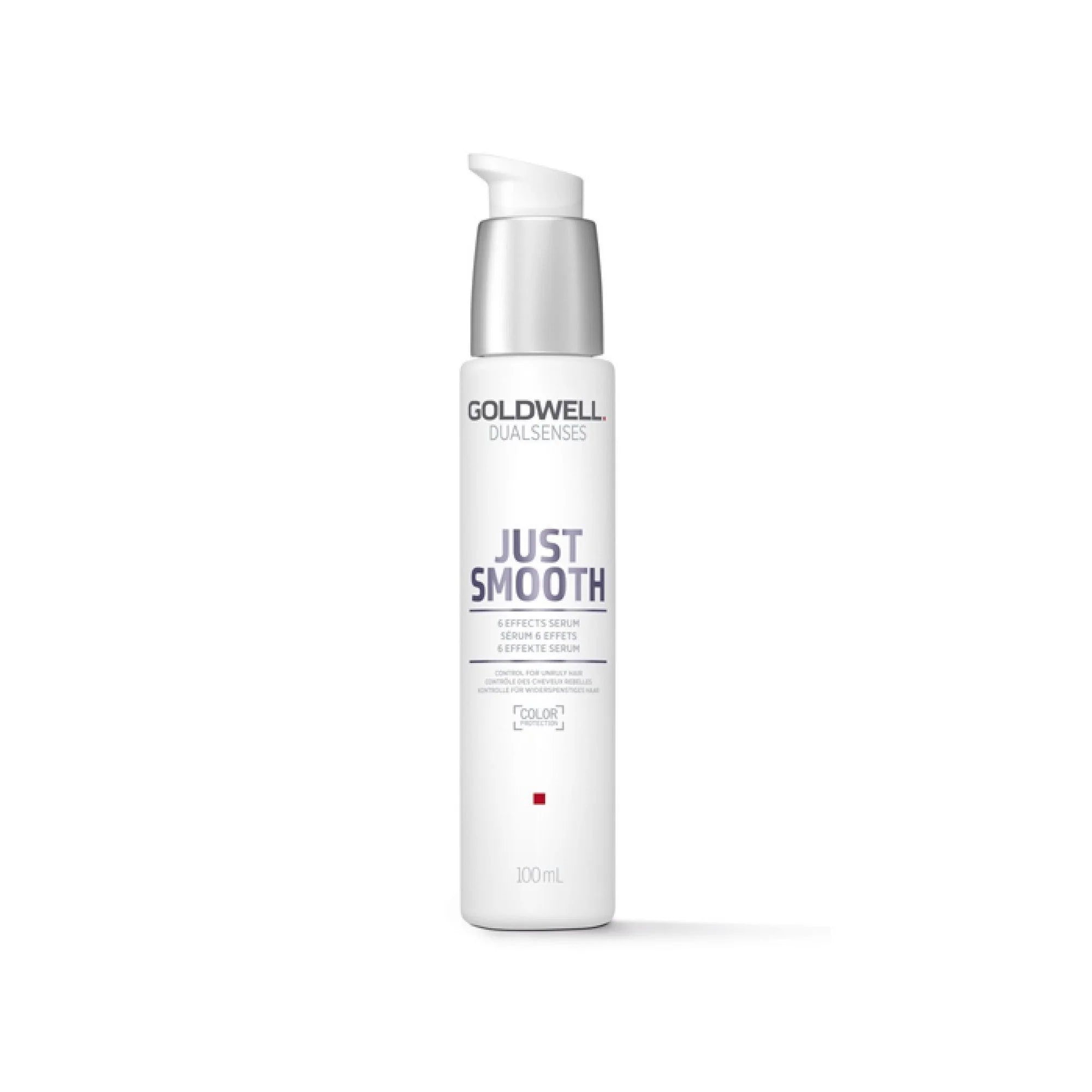 Goldwell Dualsenses Just Smooth hair serum bottle, 100 ml, white with pump
