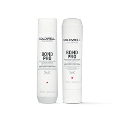 Goldwell Dualsenses Bond Pro fortifying shampoo and conditioner bottles, 300 ml