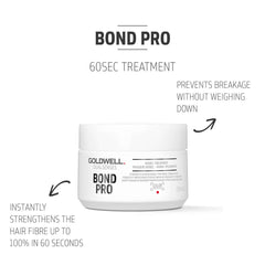 Goldwell Dualsenses Bond Pro 60sec treatment jar to prevent breakage, no weight down