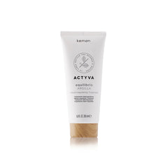 Kemon Actyva Equilibrio Argilla hair treatment tube, white squeeze tube