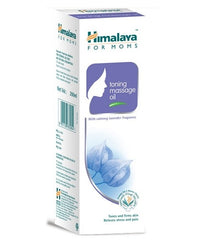Himalaya for Moms toning massage oil box, 200 ml, white and purple carton