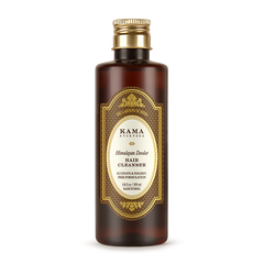 Kama Ayurveda Himalayan Deodar Hair Cleanser bottle, dark brown with gold label