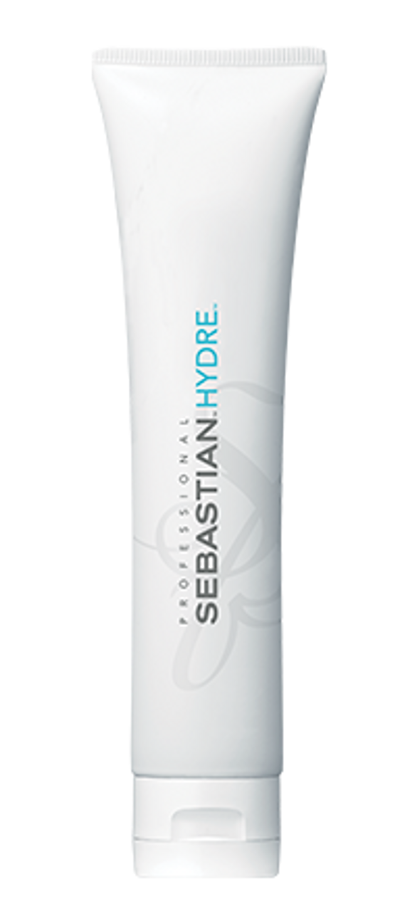 Sebastian Hydre treatment tube, white squeeze container with vertical blue text