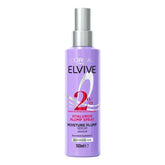 Hair serum bottle with silver pump, L'Oreal Elvive 150ml, purple spray