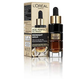 L'Oreal Paris midnight serum box and bottle, 30 ml glass dropper