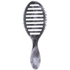 Vented hair brush with oval marbled handle and Speed Dry bristles