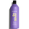 Purple shampoo bottle with black cap, So Silver 1000 ml