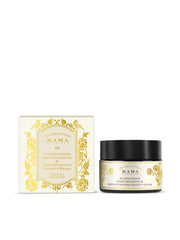 Night cream jar and carton in gold and black, Kumkumadi branding visible.