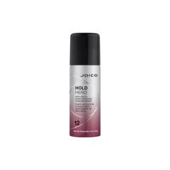 Travel-size hair finishing spray bottle with black cap, Joico Hold Hero label
