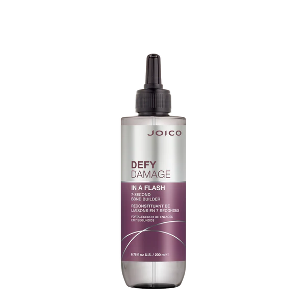 Joico Defy Damage In a Flash hair serum bottle with pump, 200 ml