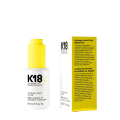 K18 molecular repair hair oil bottle and box, 30 ml