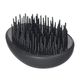 KENT Pebble detangling hair brush, matt black rubber base with upright pins