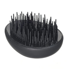 KENT Pebble detangling hair brush, matt black rubber base with upright pins