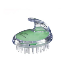 KENT green scalp massage brush with clear base and flexible bristles