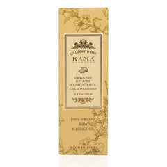 Sweet almond oil gift box with front artwork and label, Made in India