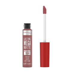 Liquid matte lip colour with doe-foot applicator, red-rose shade, Rimmel