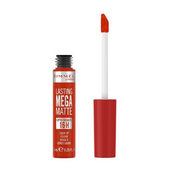 Scarlet red Lasting Mega Matte liquid lip colour with wand applicator