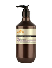 Angel Lavender Violet tone correcting shampoo bottle with pump dispenser