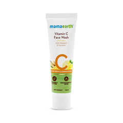 Mamaearth Vitamin C face wash tube with turmeric, 20 ml