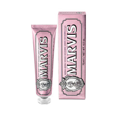 Pink mint toothpaste tube with matching MARVIS box, 75 ml