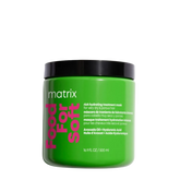 Matrix Food For Soft hydrating treatment mask in green jar with black lid, 500 ml