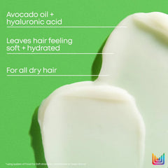 Thick white conditioner cream texture sample