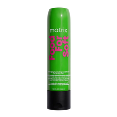 Matrix Food for Soft conditioner bottle, green with black base and flip-top cap