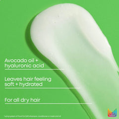 Creamy white shampoo gel texture with a glossy swirl