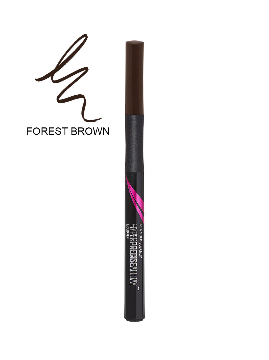 Maybelline brown precision felt-tip eyeliner pen, Hyper Precise All Day Liner 710