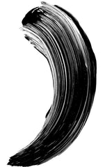Maybelline Colossal 36H longwear mascara brush stroke, thick dark black coating