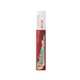 Super Stay Matte Ink lipstick with red Voyager shade and Archies Collection packaging