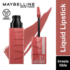 Maybelline Super Stay Vinyl Ink liquid lipstick with wand applicator and tube