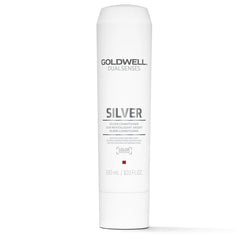 Goldwell Dualsenses Silver hair conditioner bottle, 300 ml, white label