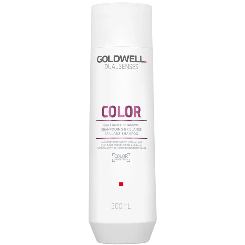 Goldwell Dualsenses Color Brilliance shampoo bottle, white, 300 mL