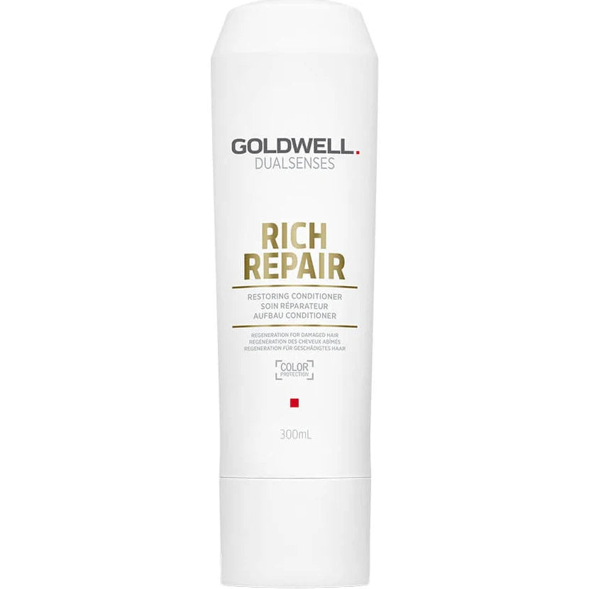 Goldwell Dualsenses Rich Repair conditioner bottle, 300 ml, white label