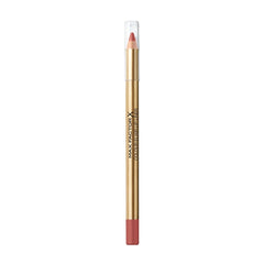 Gold lip liner pencil with tan tip and red cap