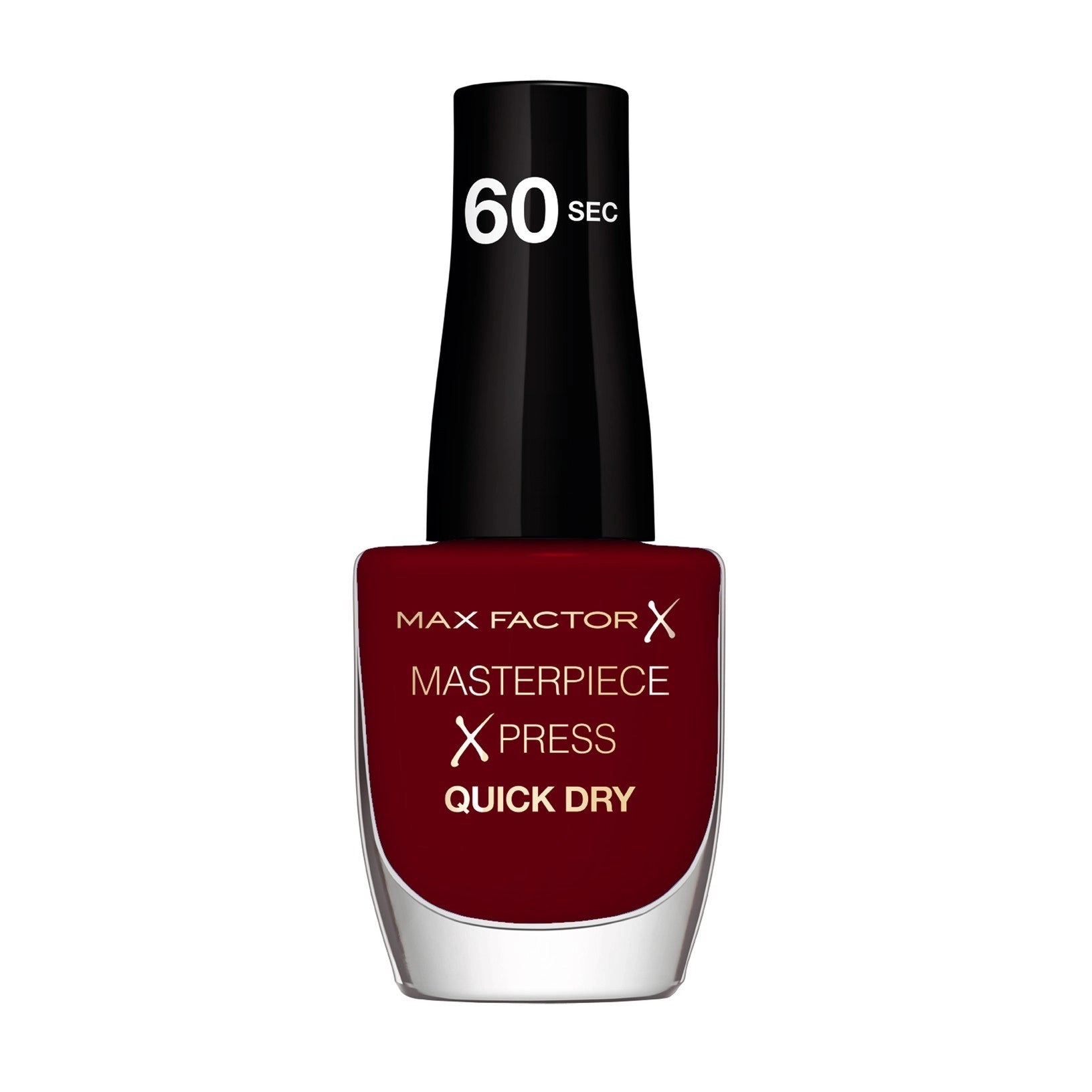 Max Factor Masterpiece Xpress Quick Dry nail polish bottle in mellow merlot