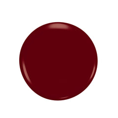 Mellow merlot nail polish swatch circle with glossy finish
