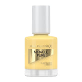 Max Factor Miracle Pure nail polish bottle, bright lemon yellow shade No. 500