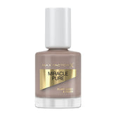 Max Factor Miracle Pure nail polish bottle, taupe-brown shade.
