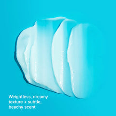 Hair masque cream swatch, smooth thick gel texture